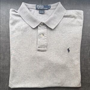 Polo by Ralph Lauren Men's Light Gray Polo Shirt